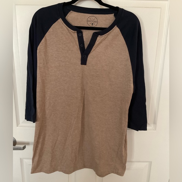 3/4 Sleeve Henley Tee Shirt Lot (2) XXL - Picture 5 of 7